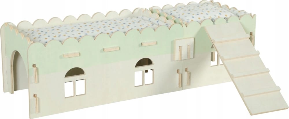 ZOLUX COSY XL Holzhaus für Kaninchen, Meerschweinchen und Rennmäuse 25 × 45 × 20 cm – Bild 8