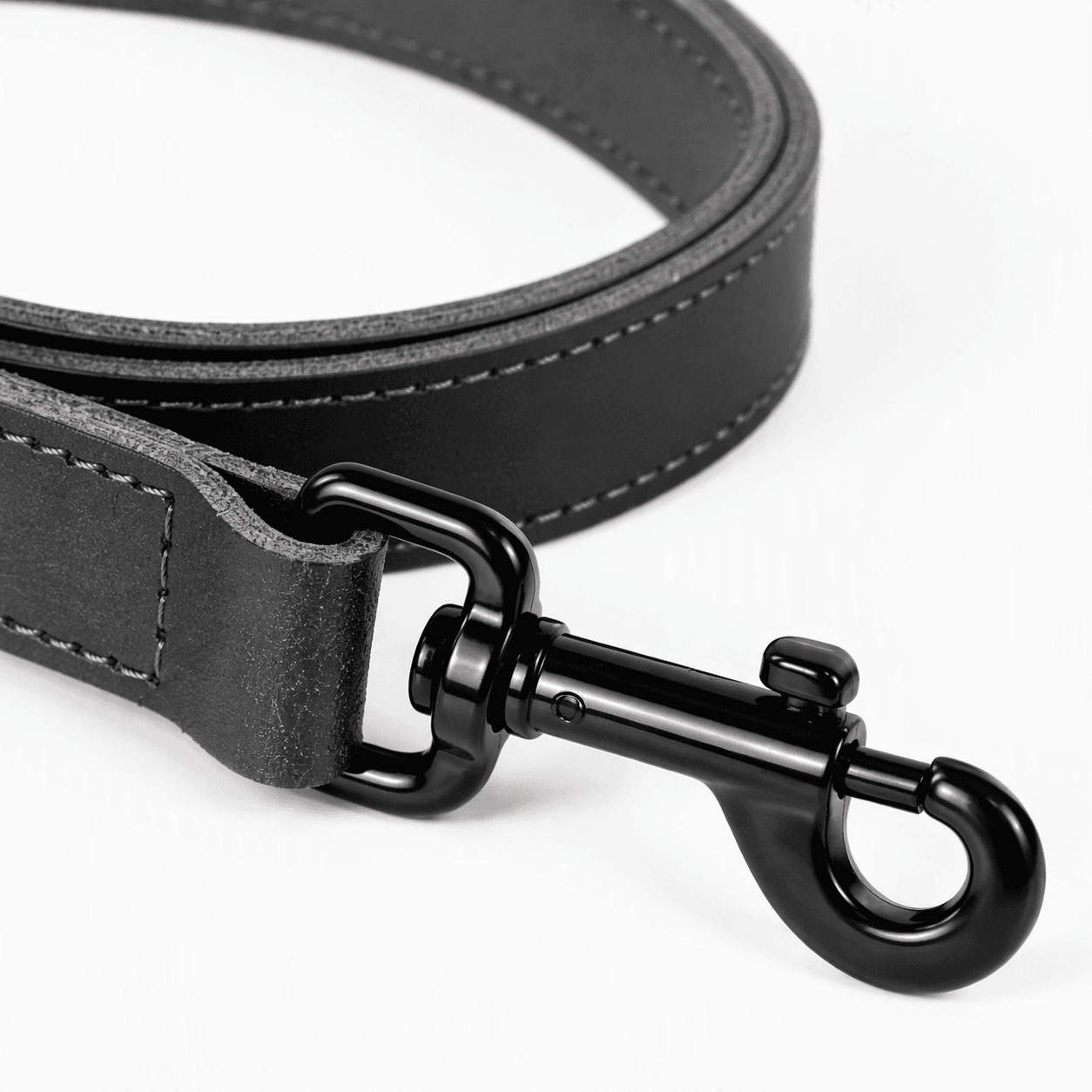 ZOLUX Klassische Lederleine für Hunde, 1 m, 20 mm, schwarz – Bild 4