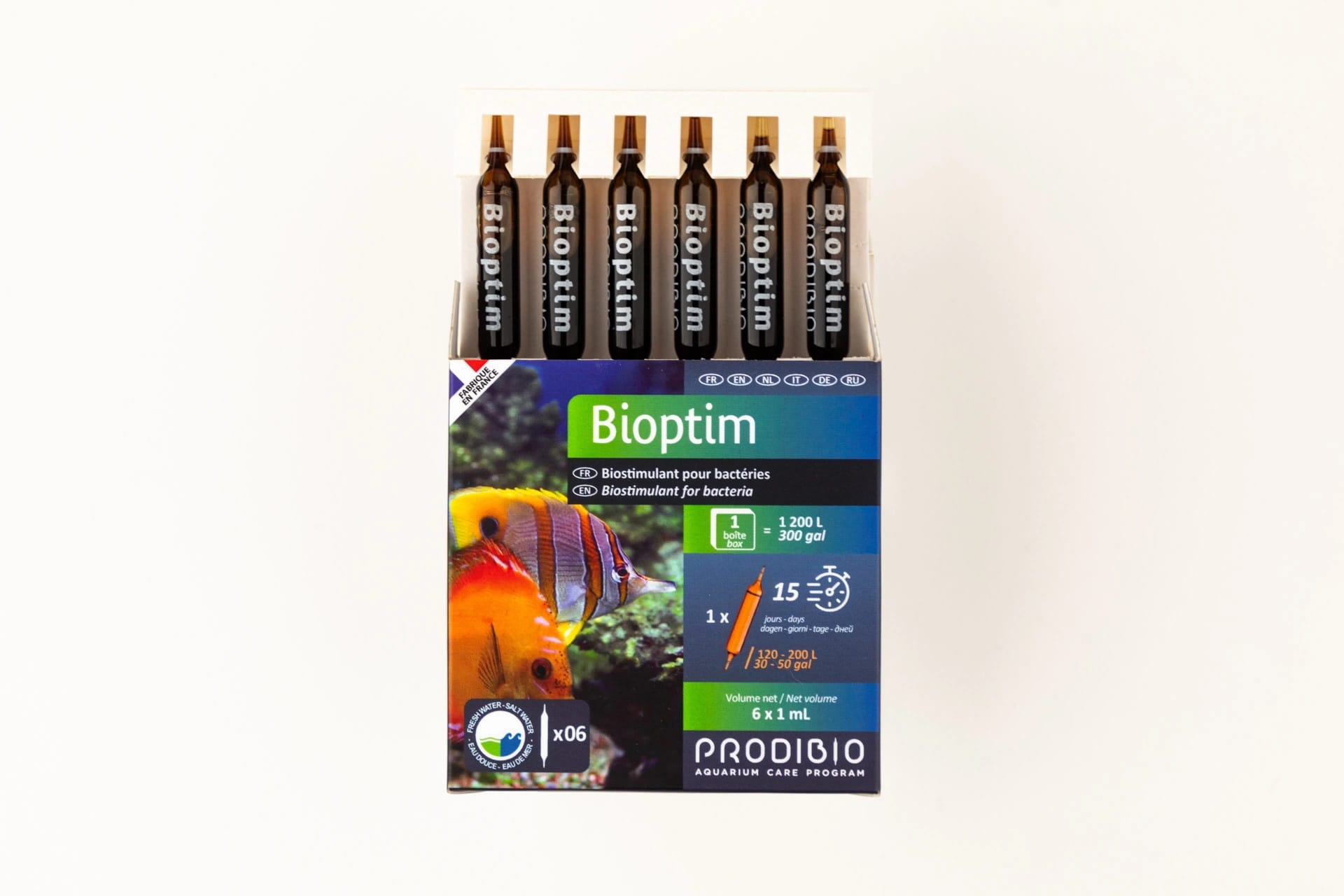 Prodibio Bioptim Fresh and Salt – 6 Ampullen – Mikroelemente für die Bakterien in BioDigest für Meerwasseraquarien – Bild 5