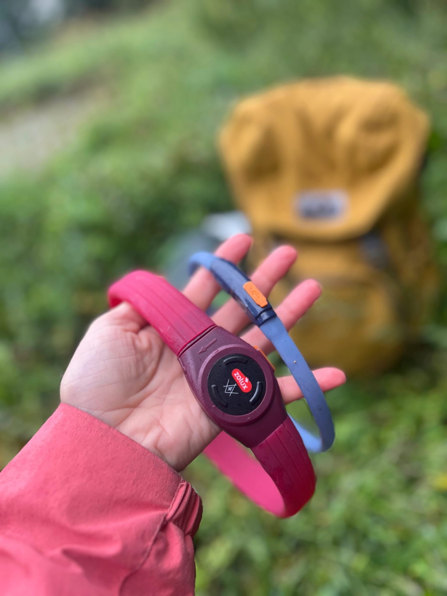 ZOLUX LED-Hundehalsband – Leuchtend, Silikon – Für langes Fell – BIVOUAK, Rot – Bild 7
