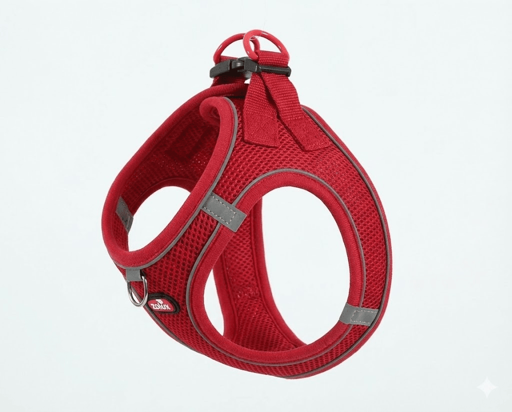 ZOLUX Atmungsaktives Mesh-Hundegeschirr, Größe XS, rot – Bild 2