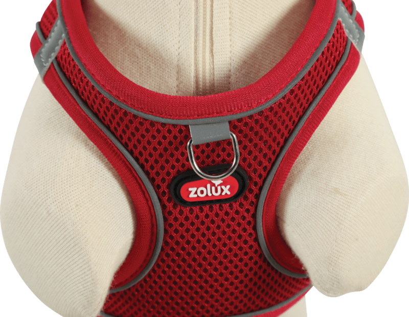 ZOLUX Atmungsaktives Mesh-Hundegeschirr, Größe XS, rot – Bild 9