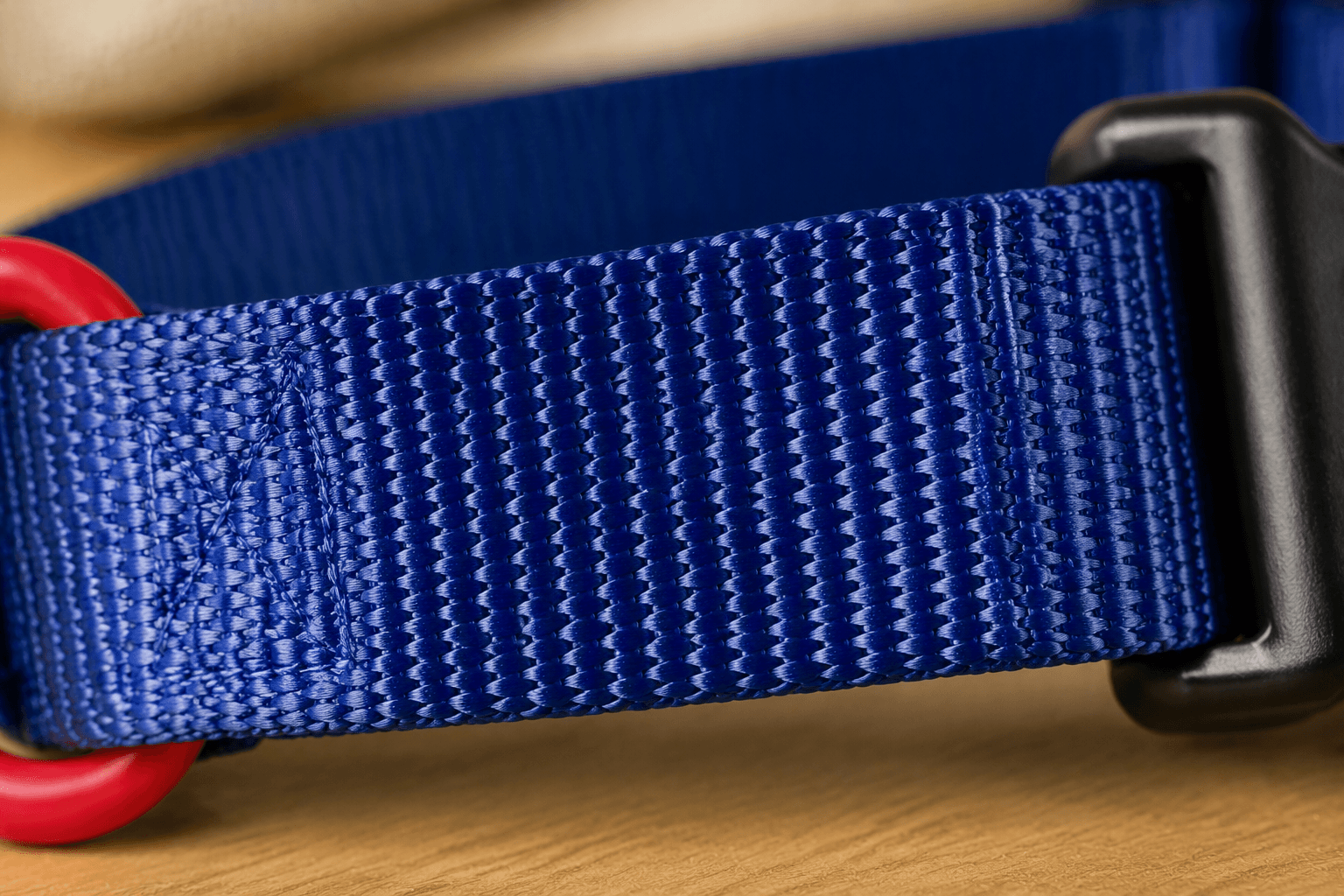 ZOLUX Klassisches Nylon-Hundehalsband, 37–58 cm, 25 mm, marineblau – Bild 6