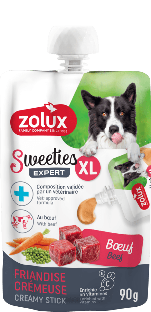 ZOLUX SWEETIES XL Cremiger Hundesnack mit Rind 90 g – Bild 2