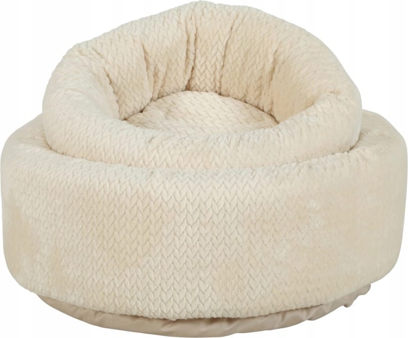 ZOLUX OLYMPE Rundes Katzenbett, 40 x 40 x 18,5 cm, creme – Bild 4