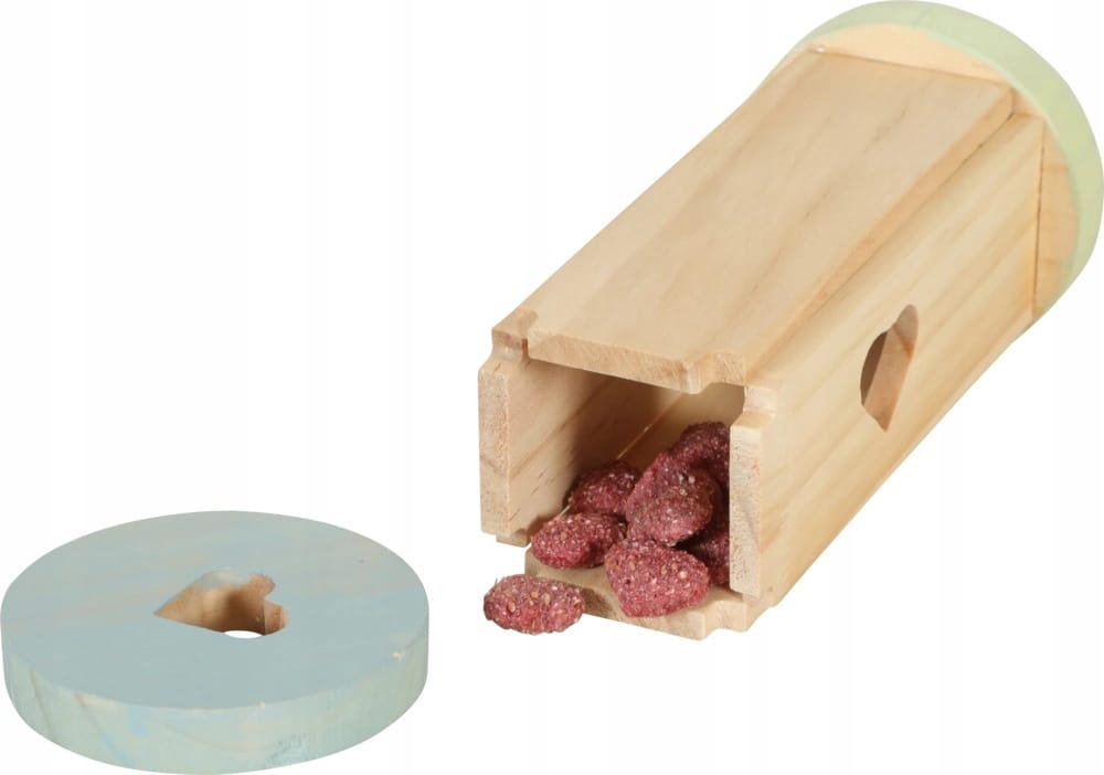 ZOLUX COSY Holz-Snackrolle für Kaninchen und Meerschweinchen 6 × 6 × 12 cm – Bild 2