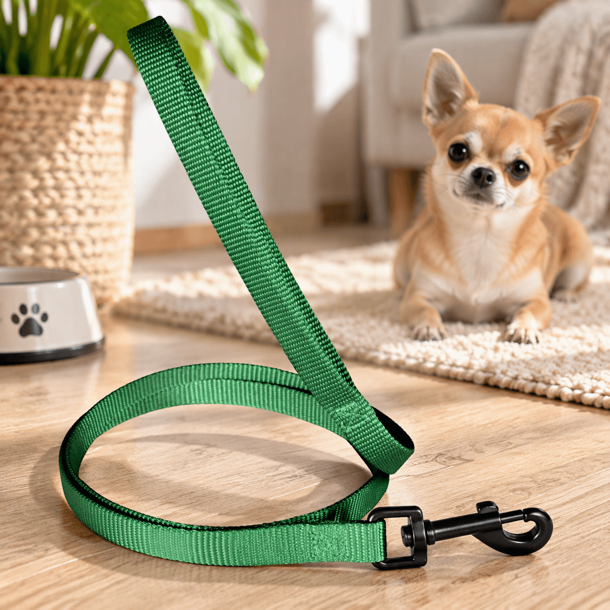 ZOLUX Klassische Nylon-Hundeleine, 1,20 m, 10 mm, grün – Bild 4