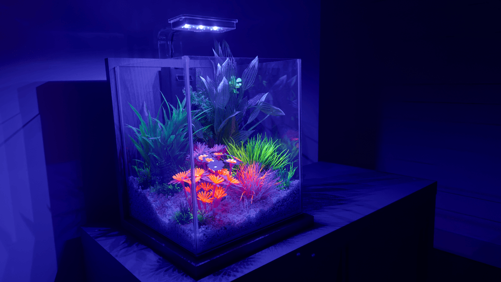 ZOLUX Aquariendekoration FLOWERS 4 violett-rosa fluoreszierend – Bild 8