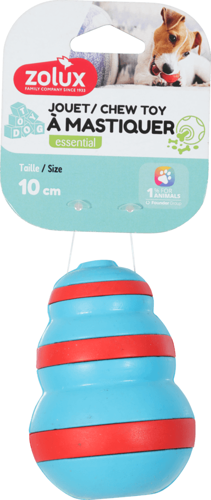 ZOLUX TPR-Leckerli-Kegel für Hunde zum Kauen, 10 cm – Bild 2