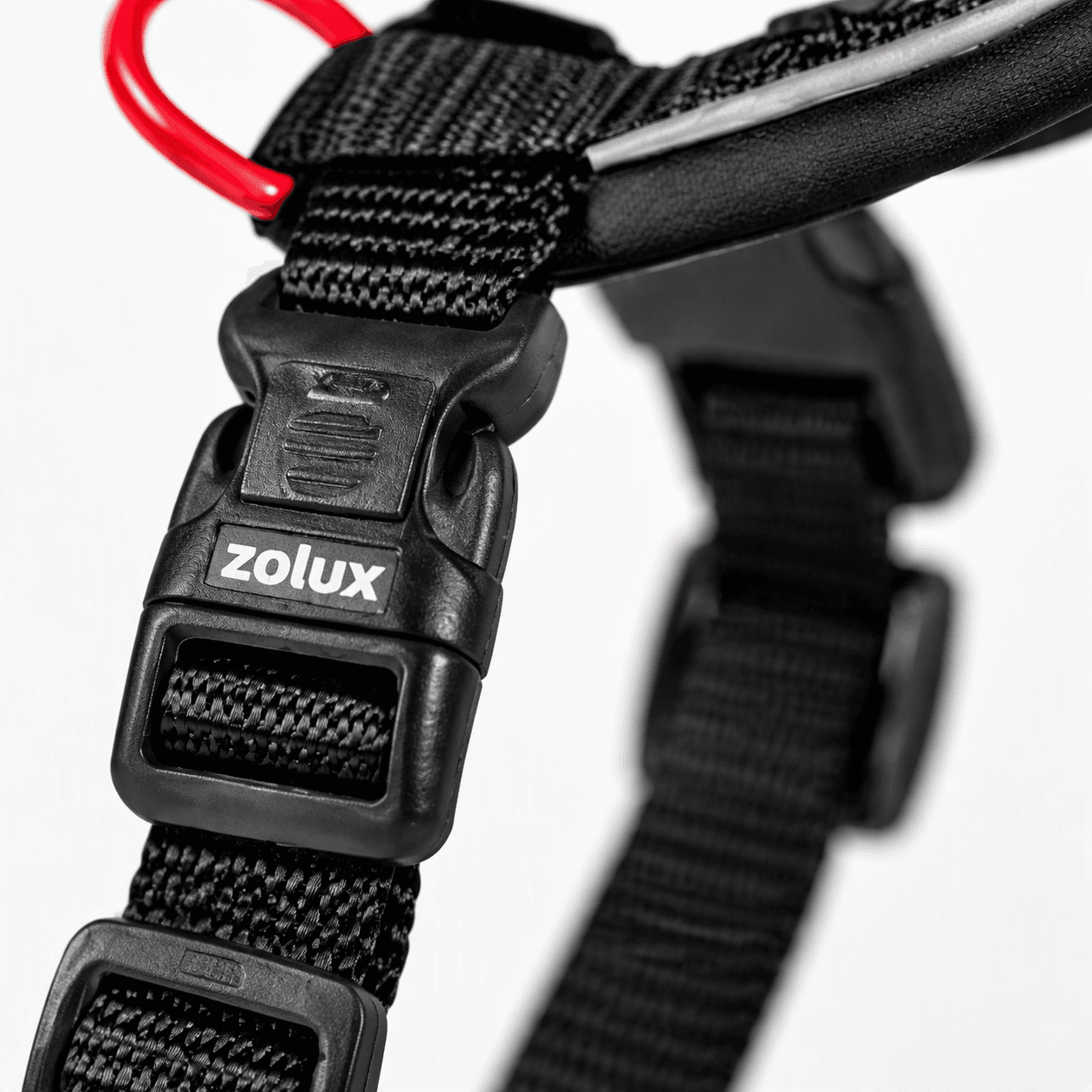 ZOLUX Premium-Nylon-Hundegeschirr, Größe S, 38–56 cm, 15 mm, schwarz – Bild 4