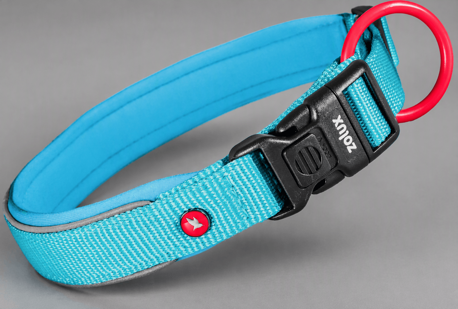 ZOLUX Premium-Nylon-Hundehalsband, Größe S, 35–40 cm, 20 mm, türkis – Bild 8