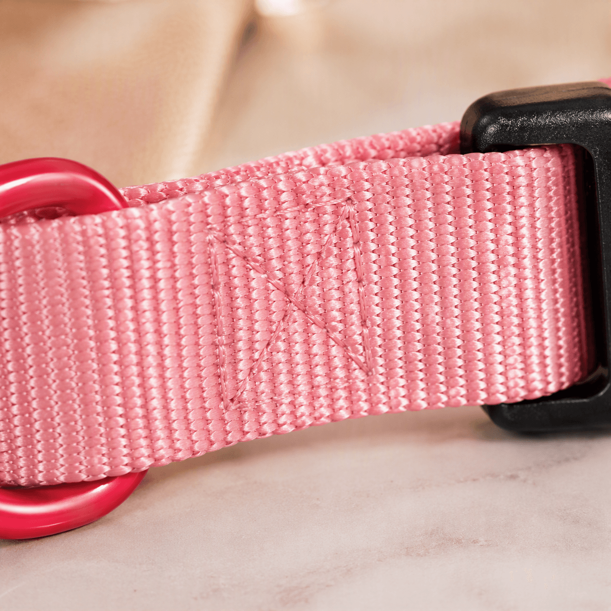 ZOLUX Klassisches Nylon-Hundehalsband, 31–48 cm, 20 mm, rosa – Bild 7