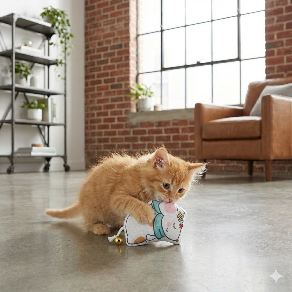 ZOLUX CHATOUILLE Katzenspielzeug, Maus mit Glöckchen und Katzenminze, 11 cm – Bild 2