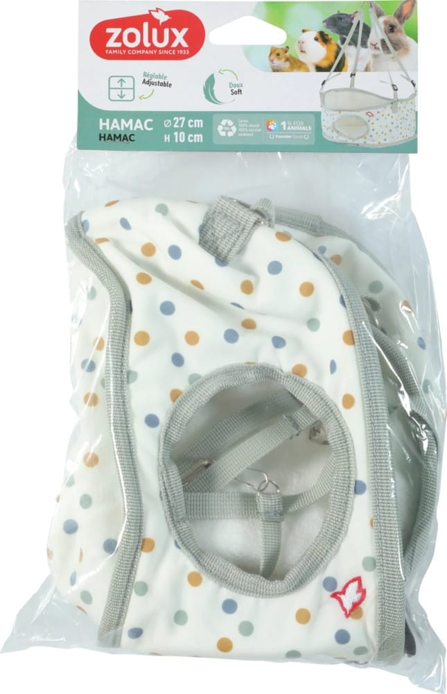 ZOLUX COSY Hängematte für Kaninchen und Meerschweinchen 27 × 27 cm – Bild 2