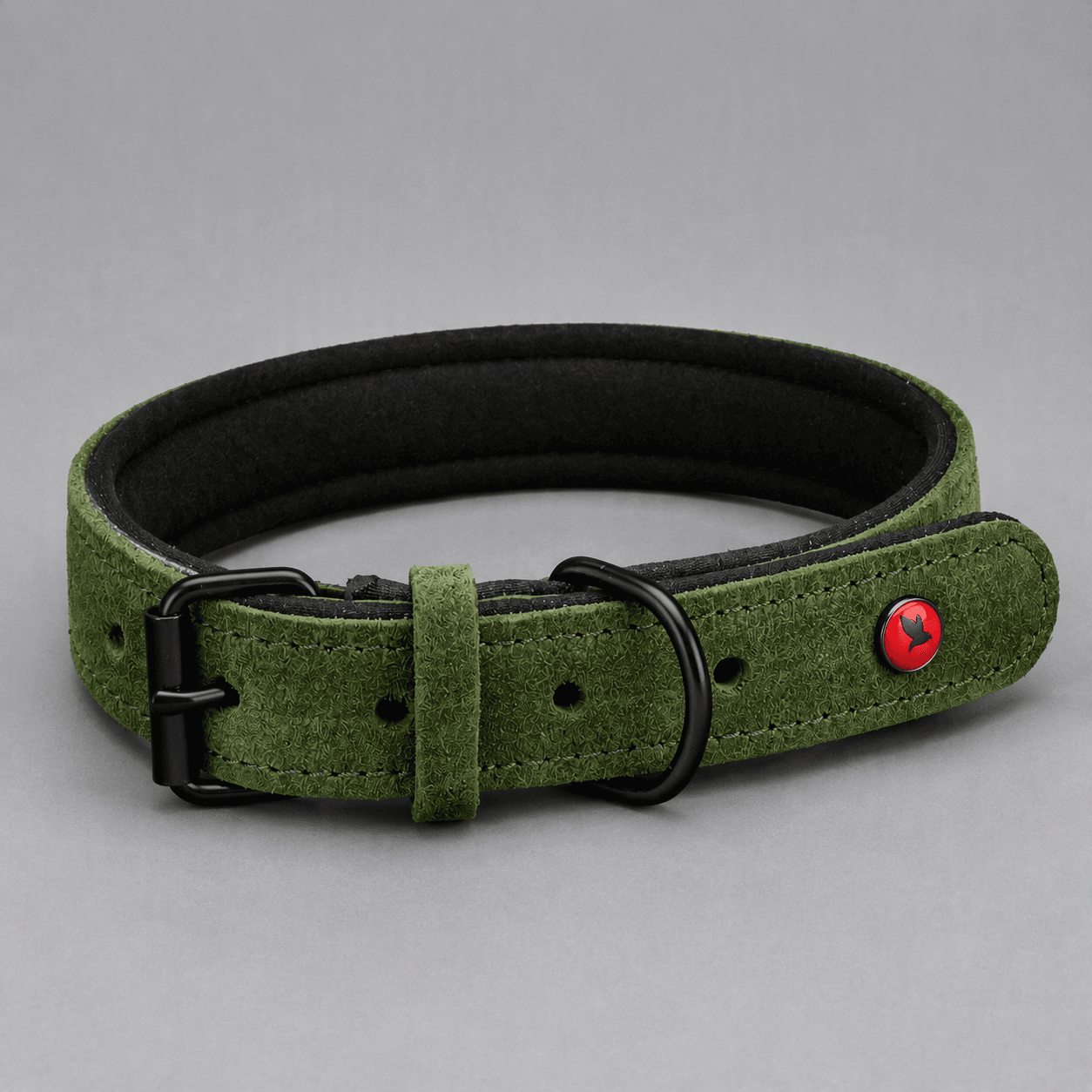 ZOLUX Komfort-Lederhalsband für Hunde, 23–30 cm, 14 mm, grün – Bild 8