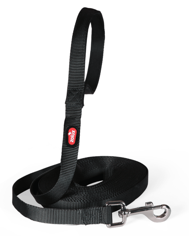 ZOLUX Lange Gurtbandleine für Hunde, 20 m, 20 mm, schwarz – Bild 3