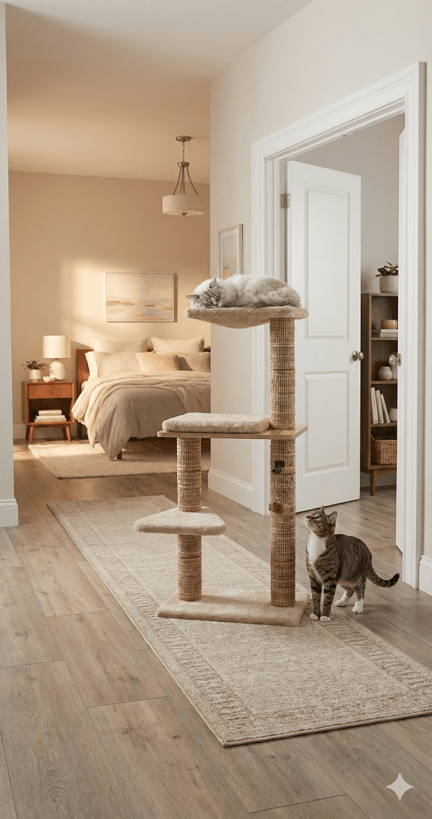ZOLUX Kratzbaum für Katzen BOREAL, beige, 105 cm – Bild 6
