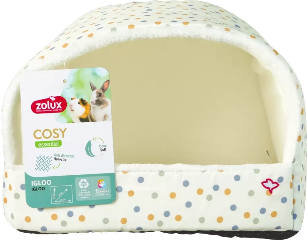 ZOLUX COSY Weiches Iglu für Kaninchen und Meerschweinchen 28 × 23 × 21 cm – Bild 2