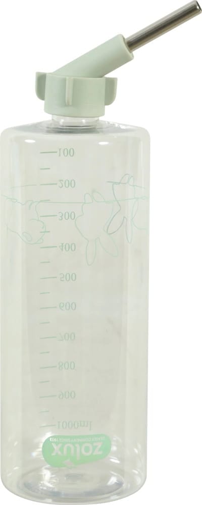 ZOLUX COSY Trinkflasche für Nagetiere mit Messskala 1000 ml, blau/grün – Bild 4