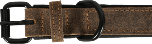 ZOLUX Komfort-Lederhalsband für Hunde, 17–24 cm, 14 mm, braun – Bild 8
