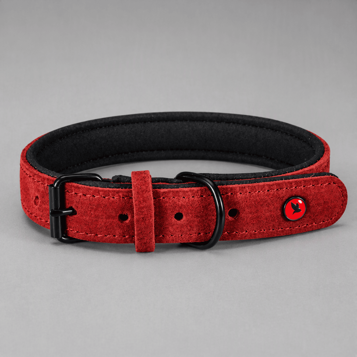 ZOLUX Komfort-Lederhalsband für Hunde, 63–74 cm, 30 mm, rot – Bild 8