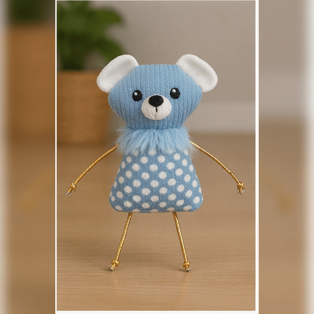 ZOLUX DOTIE Katzenspielzeug-Maus, blau, 10 cm – Bild 7