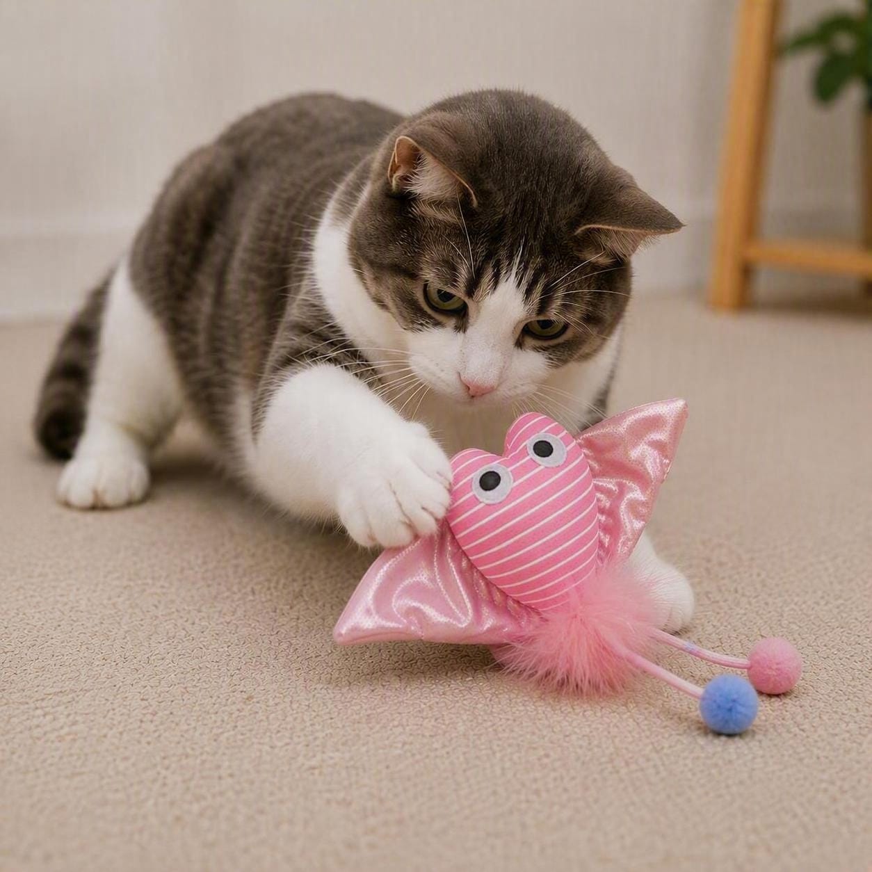 ZOLUX Katzenspielzeug MALO Rochen, 13 cm, rosa – Bild 5