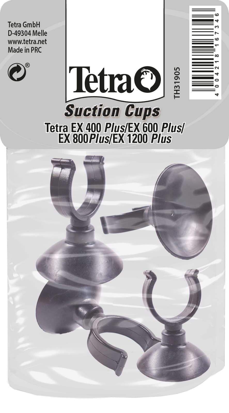 Tetra EX 400/600/700/1200 Haftsauger 4 ct – Bild 1