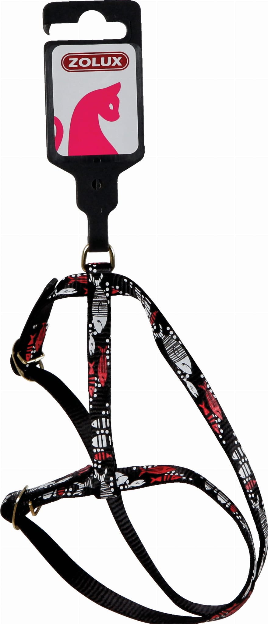 Zolux Nylon-Geschirr für Katzen SARDINE 10 mm, Farbe Schwarz – Bild 2