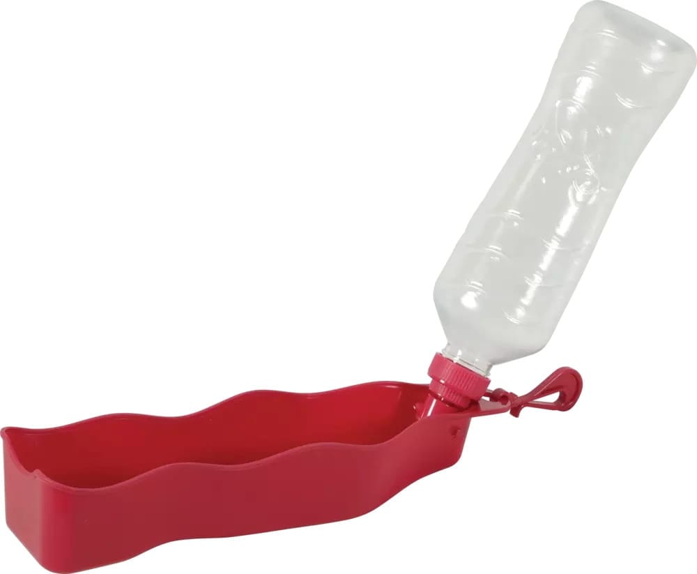 ZOLUX Faltbare Trinkflasche für Hunde BIVOUAK 450 ml rot – Bild 5