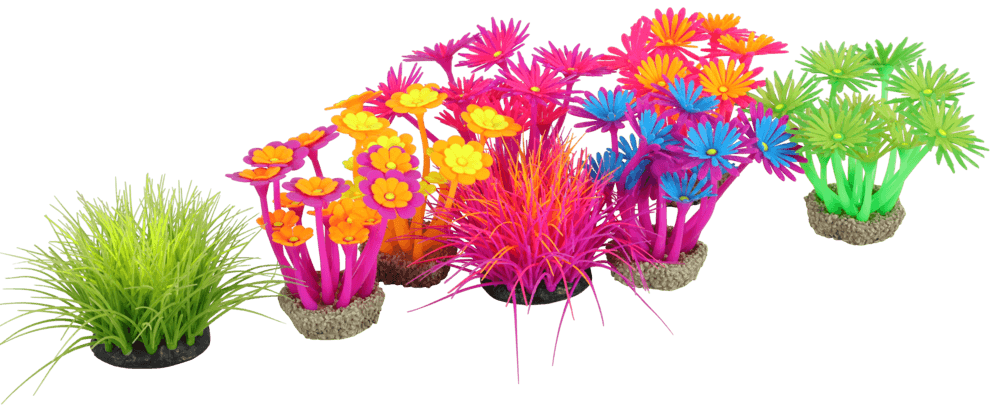 ZOLUX Aquariendekoration FLOWERS 4 violett-rosa fluoreszierend – Bild 11