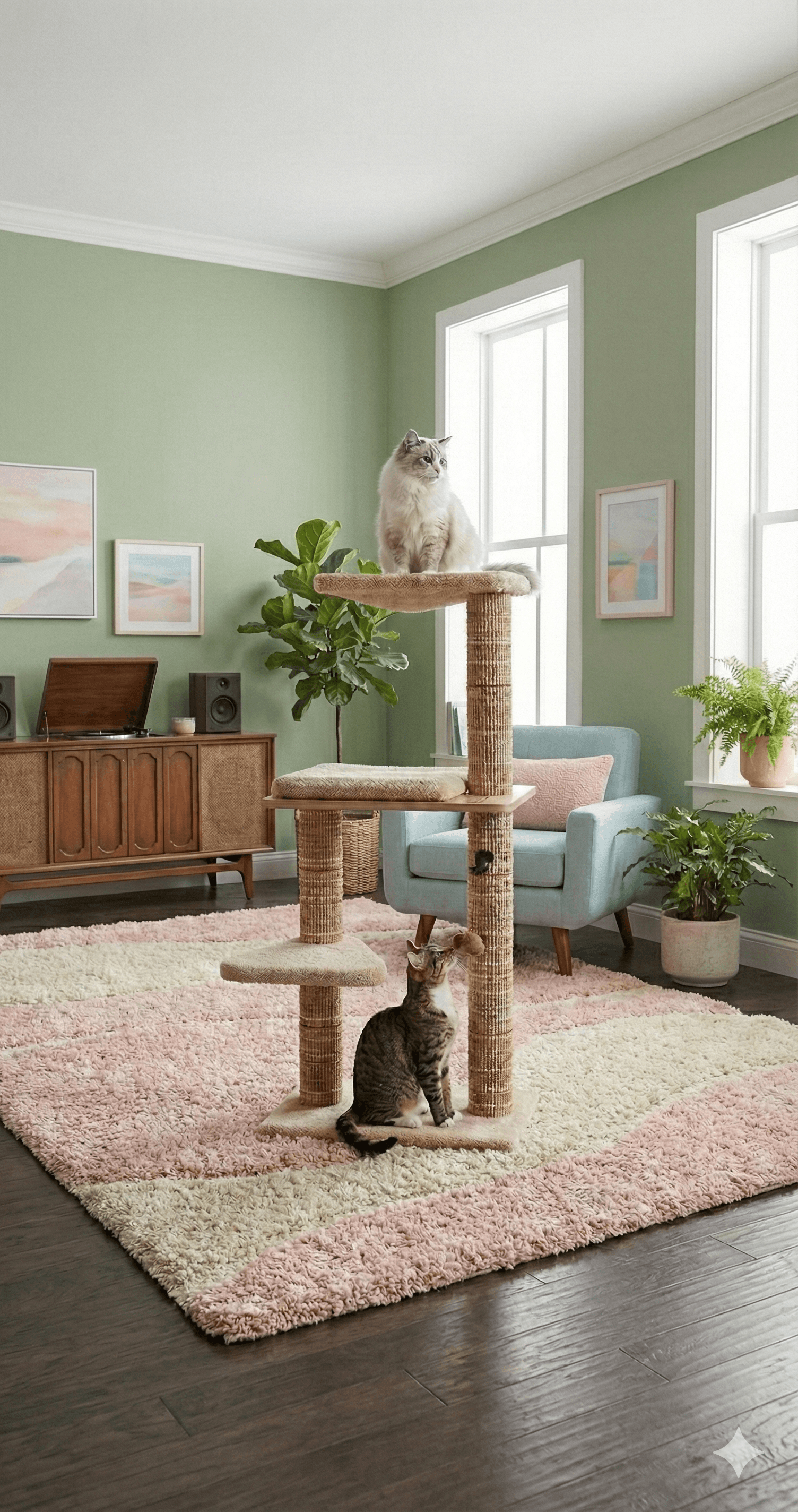 ZOLUX Kratzbaum für Katzen BOREAL, beige, 105 cm – Bild 9