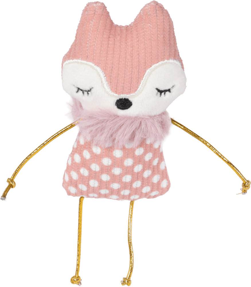 ZOLUX DOTIE Fuchs-Katzenspielzeug, rosa, 10 cm – Bild 2