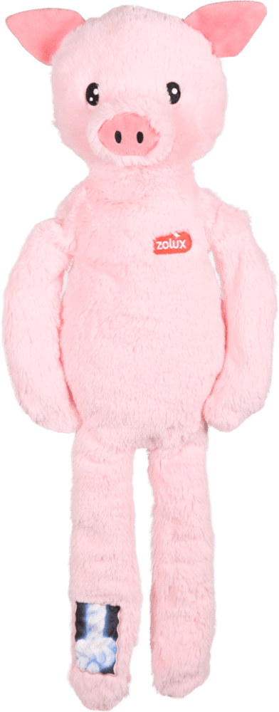 ZOLUX FURRY FARM Plüsch-Hundespielzeug, Schwein Jason, 60 cm – Bild 1