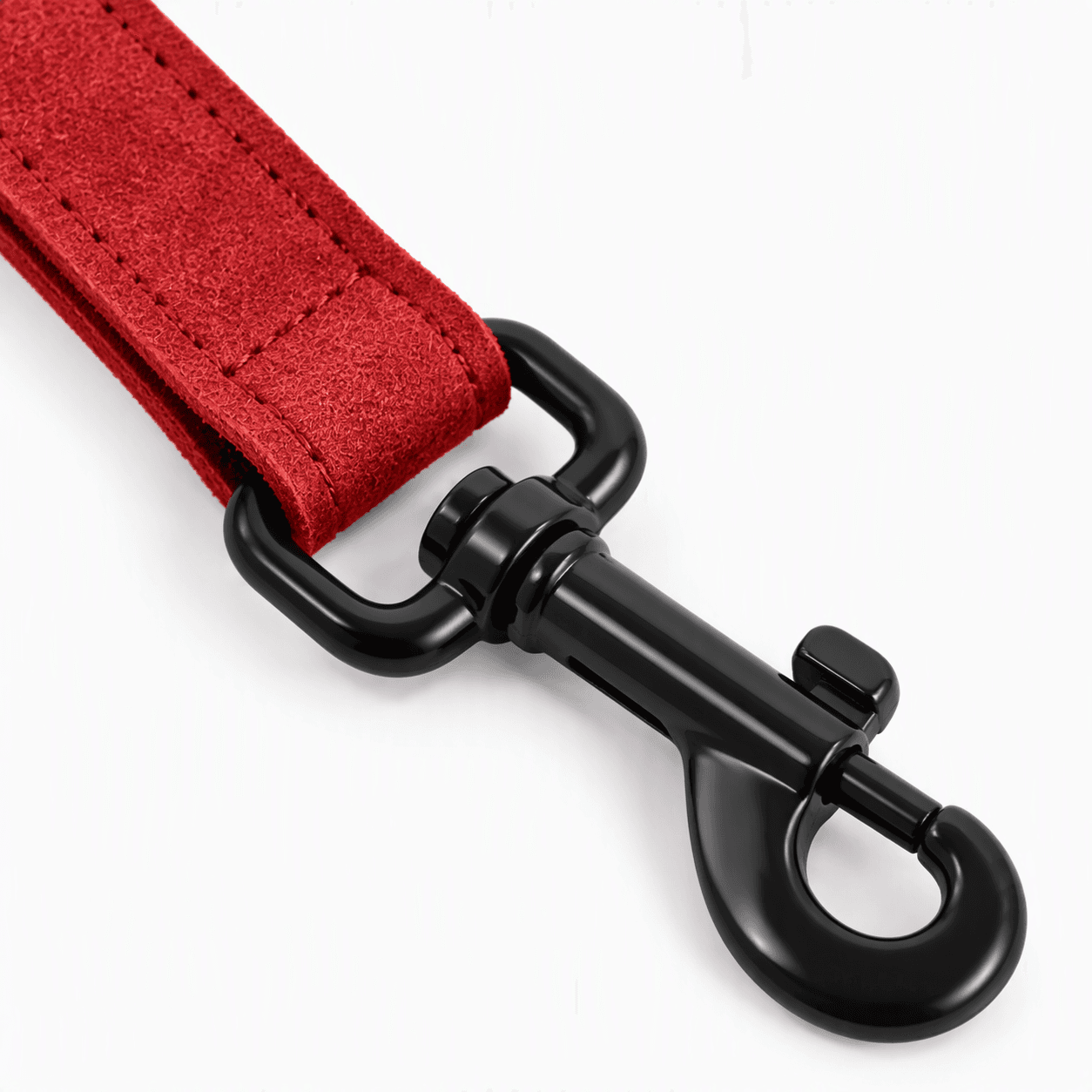 ZOLUX Komfort-Lederleine für Hunde, 1 m, 20 mm, rot – Bild 4