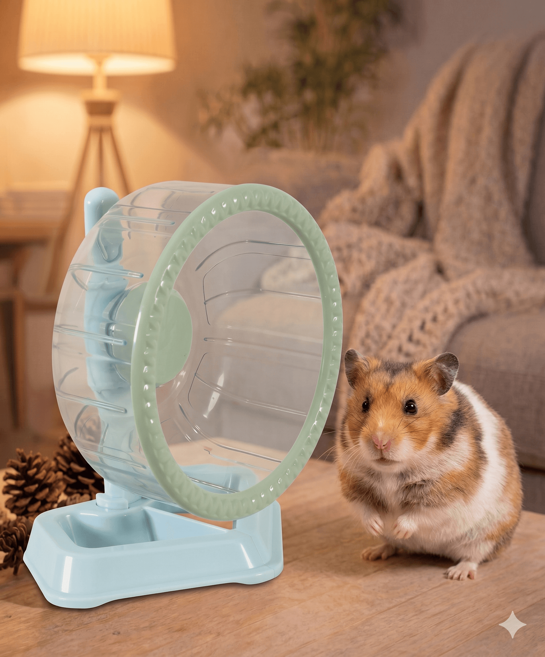 ZOLUX COSY Leises Kunststoff-Laufrad für Hamster mit Standfuß 16 cm – Bild 9