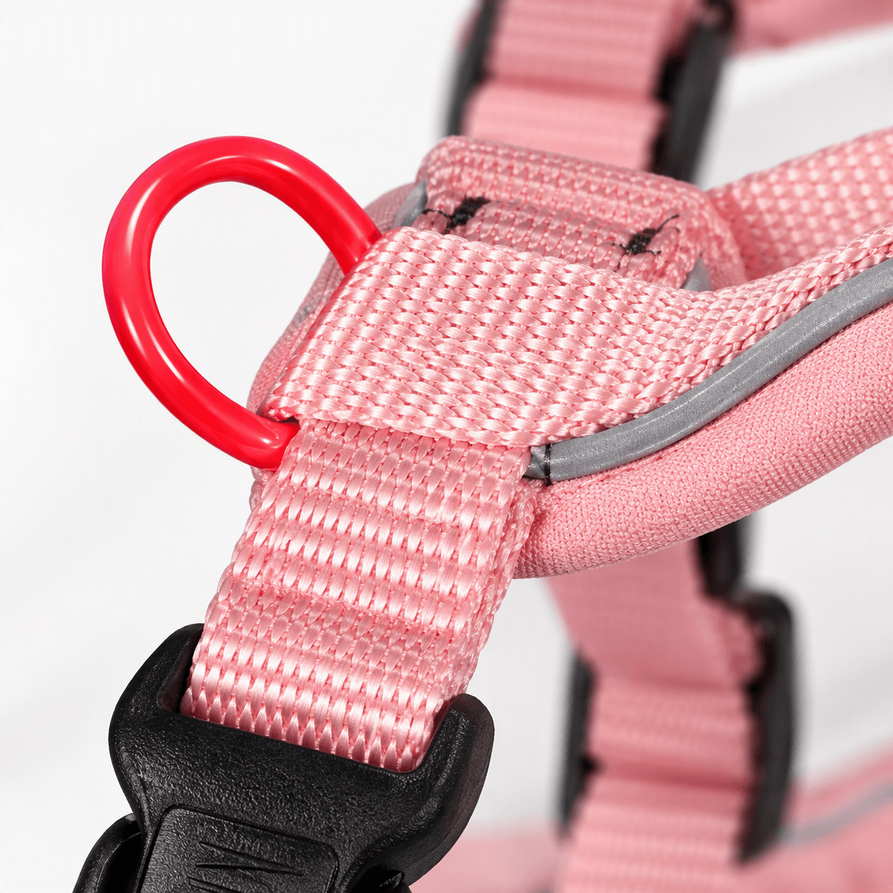 ZOLUX Premium-Nylon-Hundegeschirr, Größe M, 50–74 cm, 20 mm, rosa – Bild 5