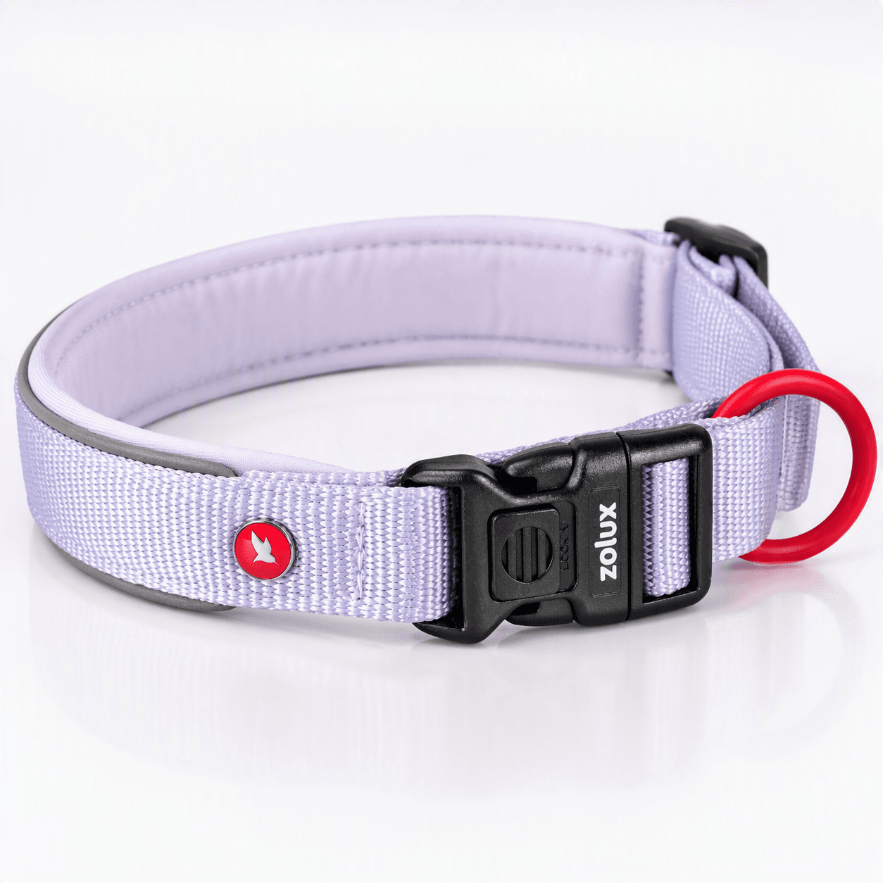 ZOLUX Premium-Nylon-Hundehalsband, Größe M, 40–45 cm, 20 mm, lila – Bild 8