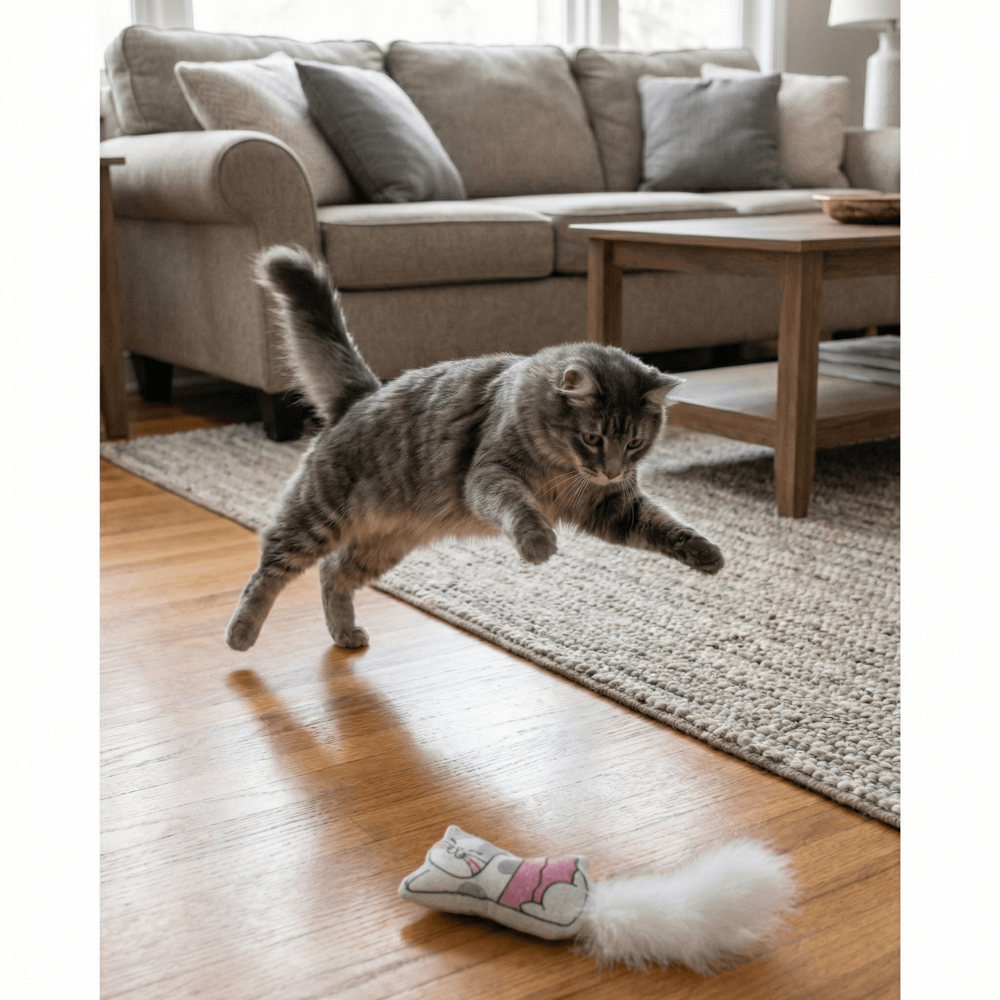 ZOLUX CHATOUILLE Katzenspielzeug, Katze im Tutu mit Federn und Katzenminze, 8 cm – Bild 5