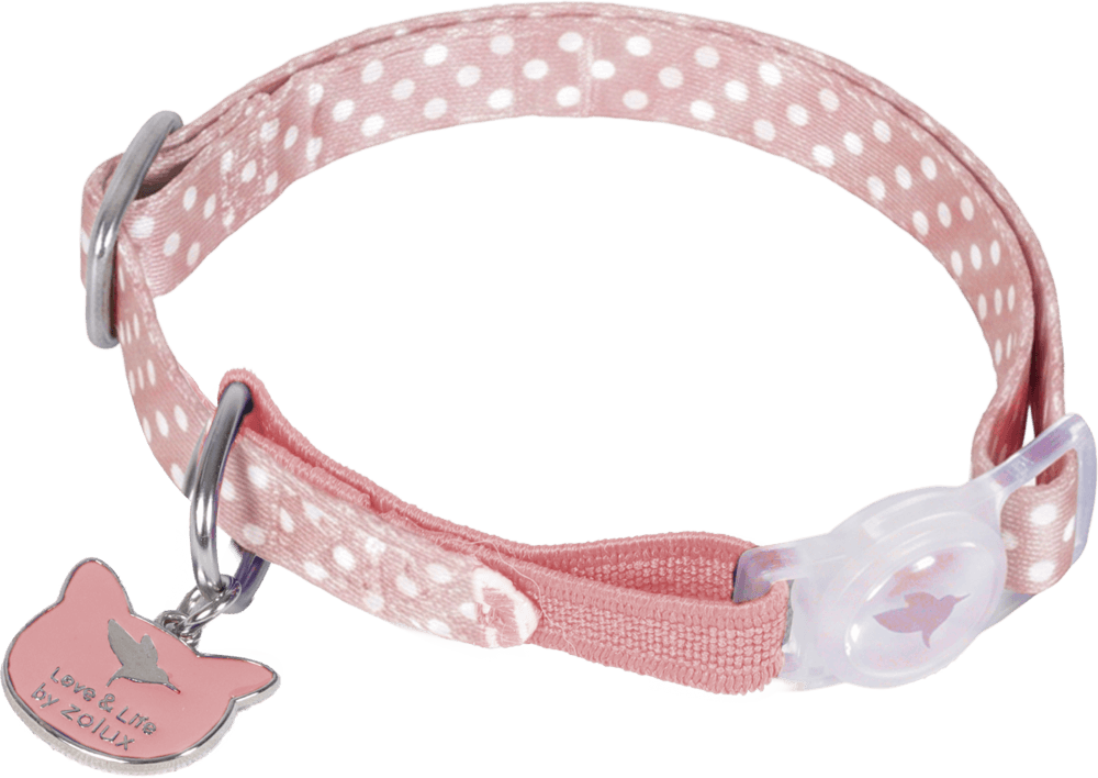 ZOLUX DOTIE Katzenhalsband mit Anhänger, rosa – Bild 6