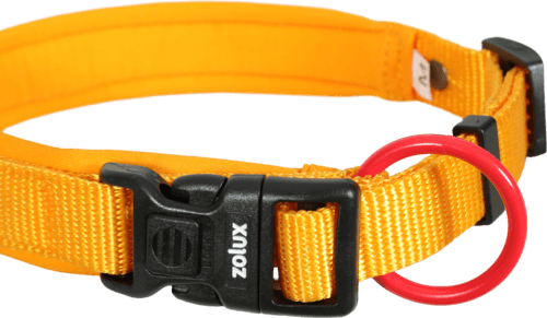 ZOLUX Premium-Nylon-Hundehalsband, Größe M, 40–45 cm, 20 mm, gelb – Bild 12