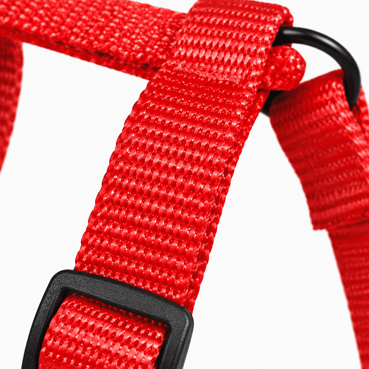 ZOLUX Klassisches Nylon-Hundegeschirr, 60–89 cm, 25 mm, rot – Bild 4