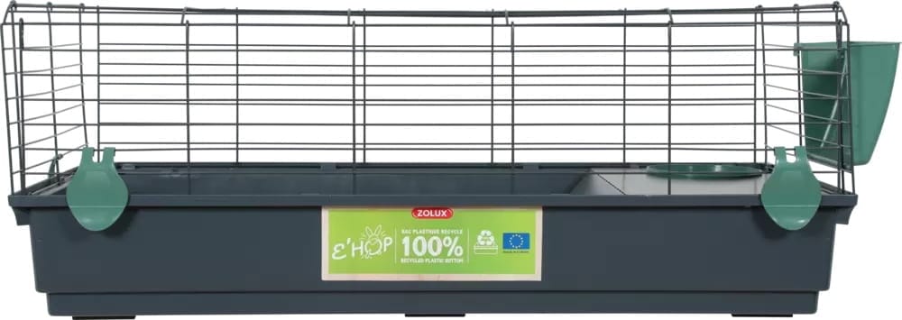 ZOLUX Käfig für Zwergkaninchen und Meerschweinchen EHOP 100 cm, grün – Bild 2