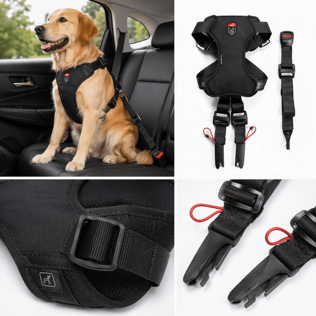 ZOLUX Hundegeschirr TRAVEL SAFE M, schwarz – Bild 3