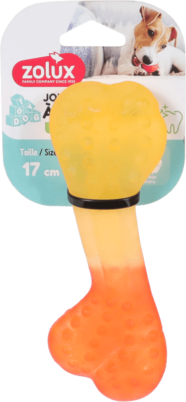 ZOLUX GUMMIES TPR-Kauspielzeug Knochen 17 cm – Bild 2