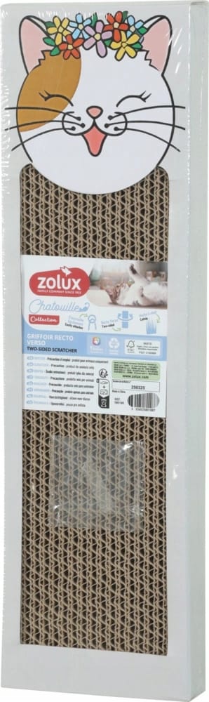 ZOLUX CHATOUILLE Beidseitiges Katzenkratzbrett mit Katzenminze – Bild 2