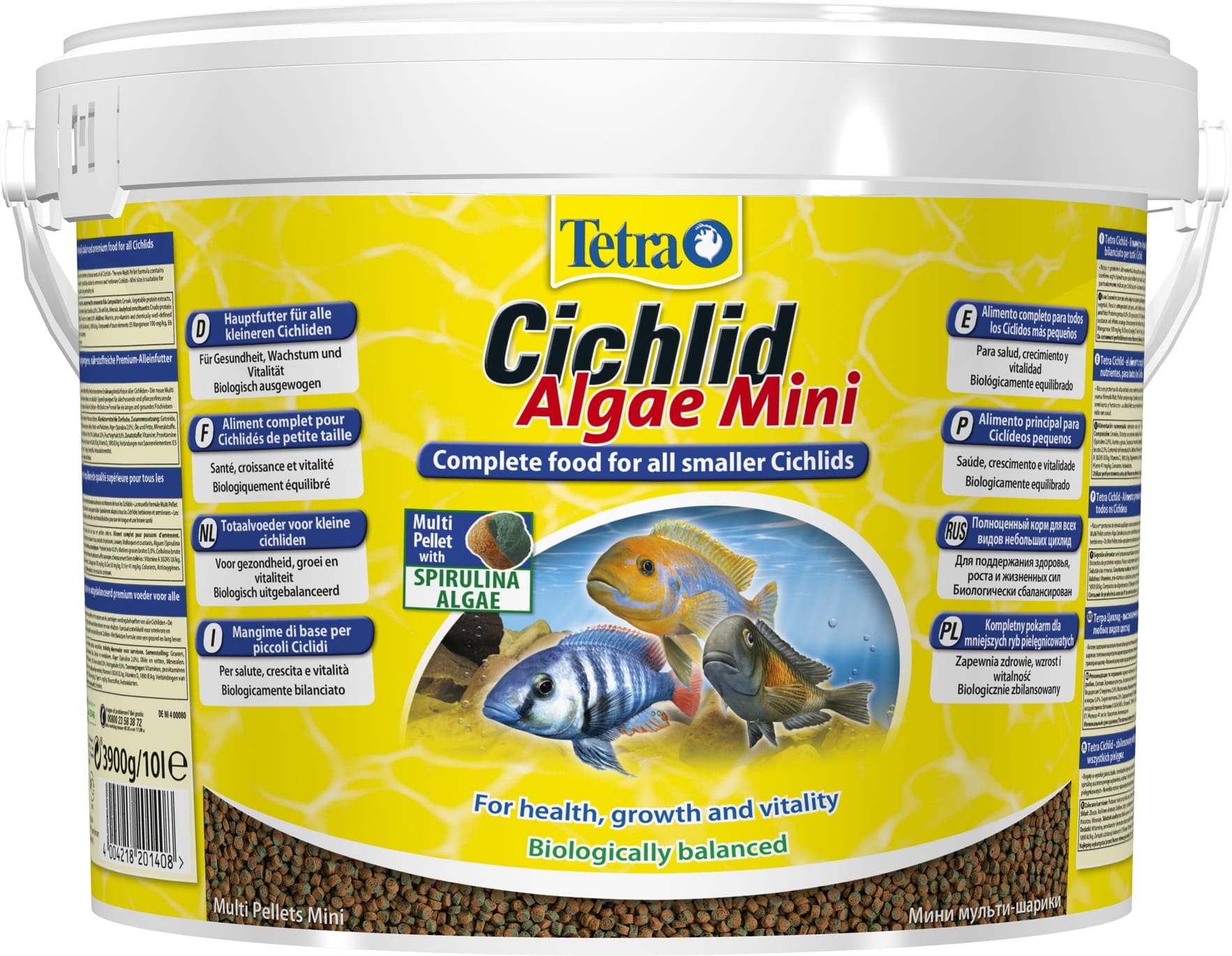 Tetra Cichlid Algae Mini Pellets 10L / 3.9kg – Bild 1