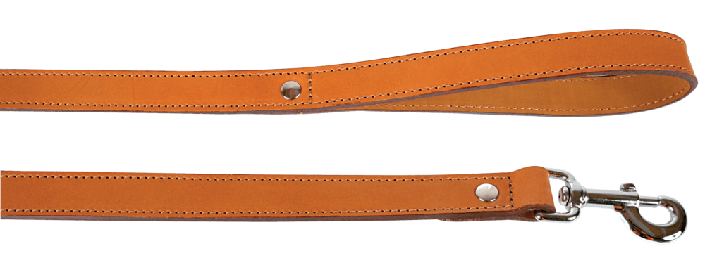 ZOLUX Verstärkte Hundeleine aus Doppel-Leder, 1 m / 16 mm, natur – Bild 1