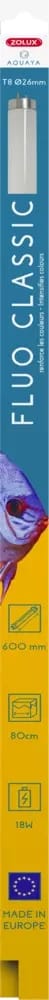 ZOLUX FLUO CLASSIC Aquarienleuchtstoffröhre, 18 W, 60 cm – Bild 1