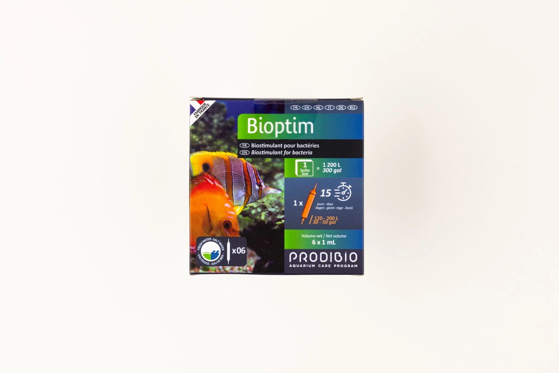 Prodibio Bioptim Fresh and Salt – 6 Ampullen – Mikroelemente für die Bakterien in BioDigest für Meerwasseraquarien – Bild 2